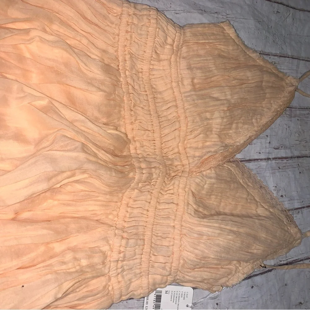 NWT Free People Delia Slip Dress orange M